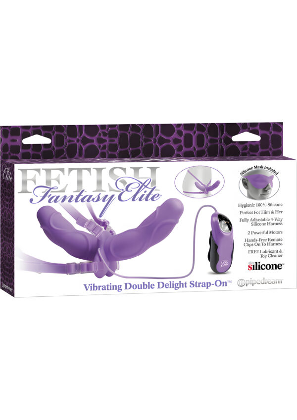 Fetish Fantasy Elite Vibrating Double Delight Strap-On