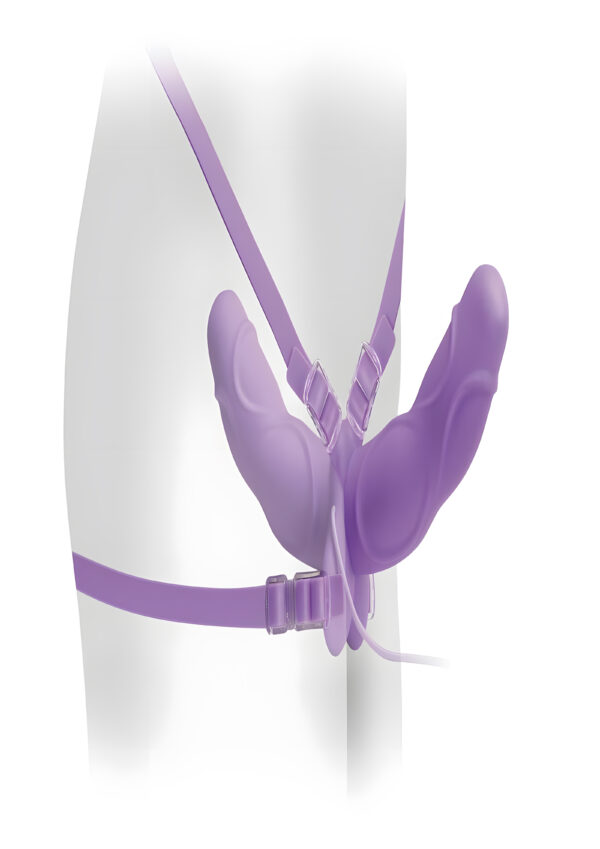 Fetish Fantasy Elite Vibrating Double Delight Strap-On