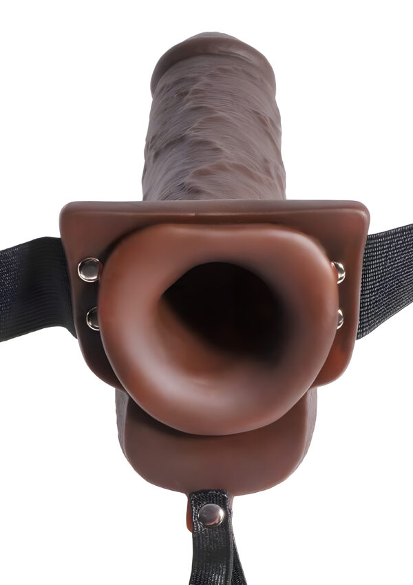 Fetish Fantasy Series 9 Inch Hollow Squirting Strap-On with Balls
