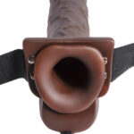 Fetish Fantasy Series 9 Inch Hollow Squirting Strap-On with Balls