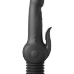 Fetish Fantasy Series Pogo Thruster Rechargeable Silicone Rabbit Vibrator - Black