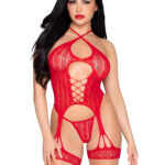 Forever Yours Red Cami Garter Set
