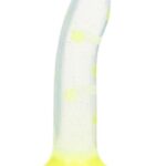 Glow Stick Star Silicone Glow-In-The-Dark Dildo - Yellow