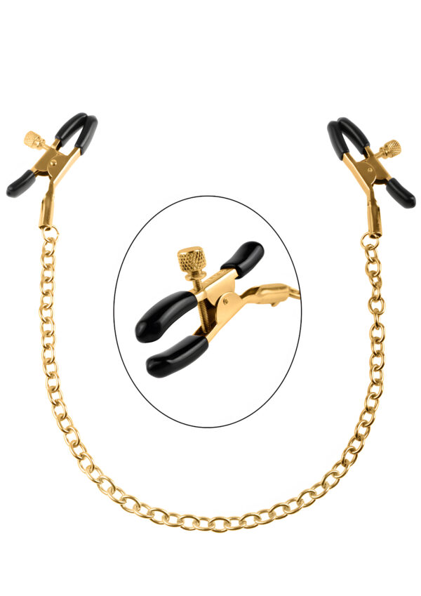 Gold Chain Nipple Clamps