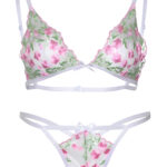 In Bloom Bra and Panty Set Small White