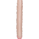 Ivory Veined Double Dong 12 Inch