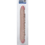 Ivory Veined Double Dong 12 Inch