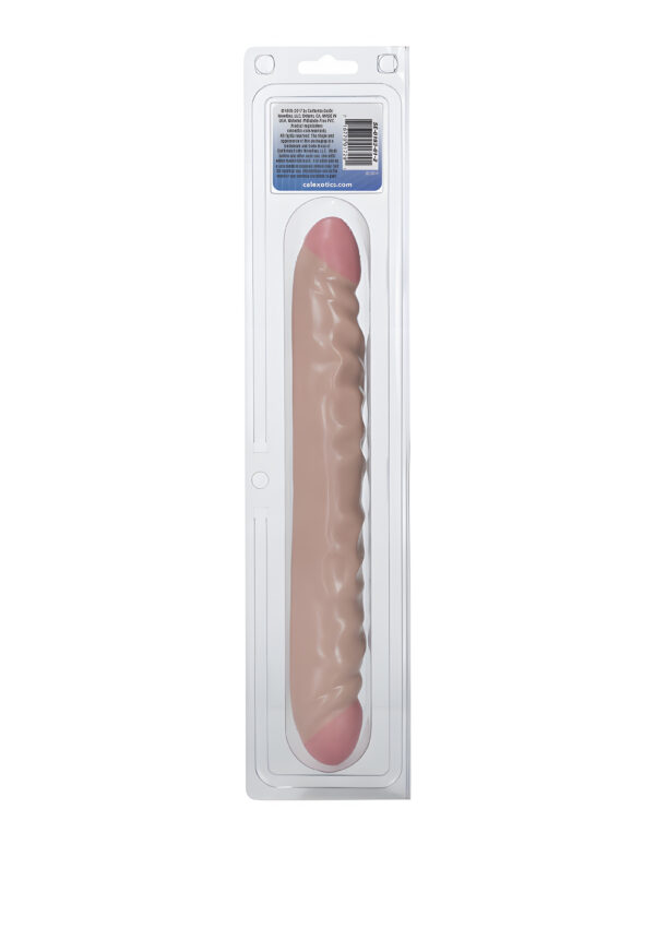 Ivory Veined Double Dong 12 Inch