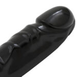 Jr Veined Double Header 12 Inch Black Double Dong