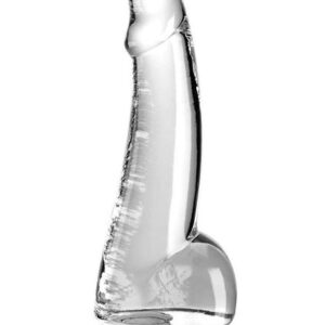 King Cock Clear Dildo with Balls 7.5in