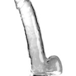 King Cock Clear Dildo with Balls 9in