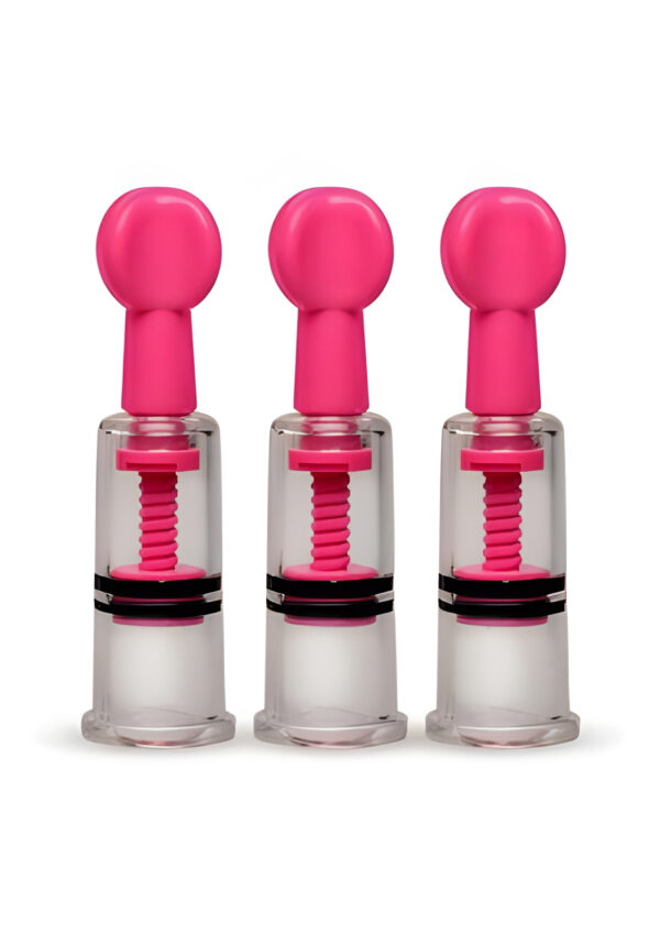 Maxtwist Clit and Nipple Triple Sucker Set Pink