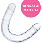 Me You Us Ultra Clear Jelly Double Ended Dildo 15 Inch