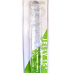 Me You Us Ultra Clear Jelly Double Ended Dildo 15 Inch