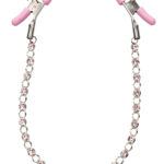 Nipple Play Crystal Chain Nipple Clamps Pink