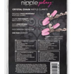 Nipple Play Crystal Chain Nipple Clamps Pink