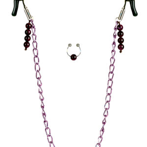 Nipple Play Purple Chain Clamps