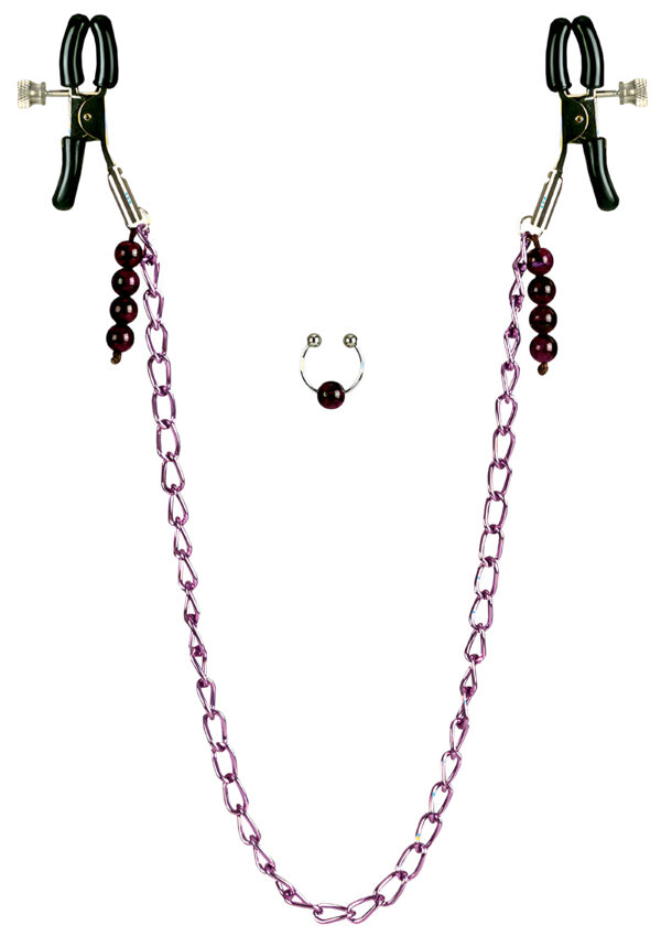 Nipple Play Purple Chain Clamps