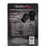 Nipple Play Silicone Nipple Suckers Black