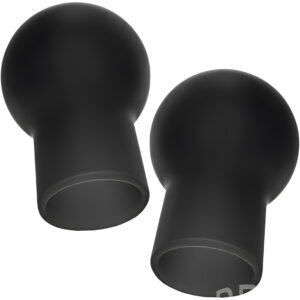 Nipple Play Silicone Nipple Suckers Black