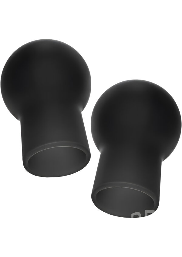 Nipple Play Silicone Nipple Suckers Black