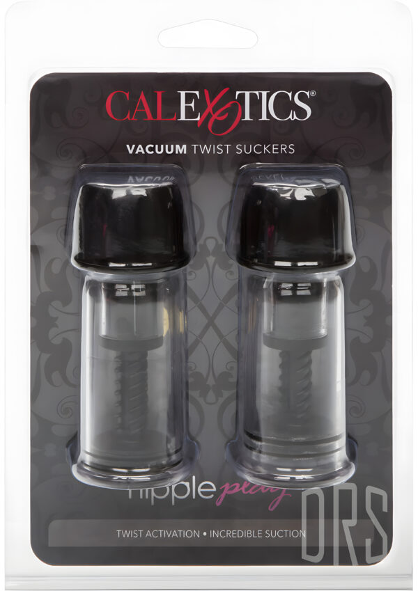 Nipple Play Vacuum Twist Suckers Black