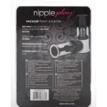 Nipple Play Vacuum Twist Suckers Black