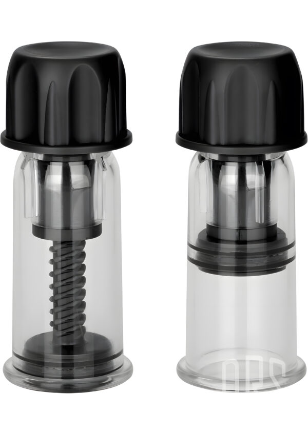 Nipple Play Vacuum Twist Suckers Black