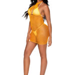 Orange Summer Dreamz Mini Net Dress
