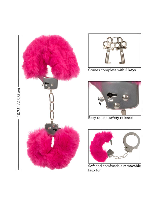 Pink Ultra Fluffy Furry Cuffs