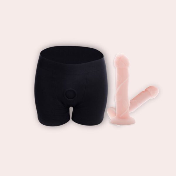 Plus Size Strap On Women Pink Dildo Harness Kit