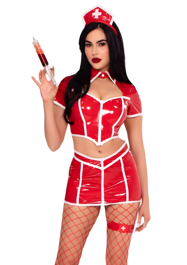 Red Alert Nurse Costume Medium