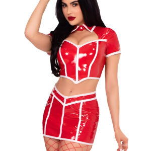 Red Alert Nurse Costume Medium