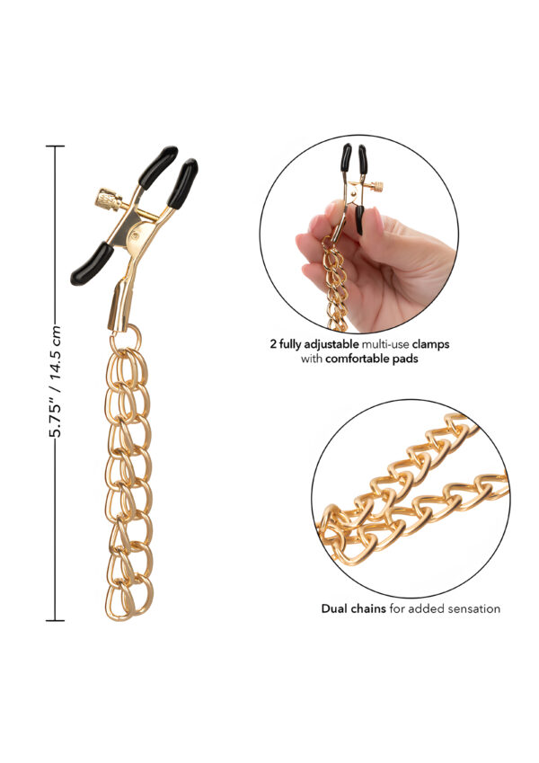 Ride Em Premium Denim Nipple Clamps