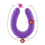 Ruse 18 Inch Silicone Slim Double Dong
