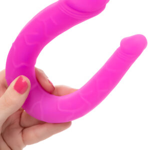 Silicone Double Dong AC DC Dong Pink