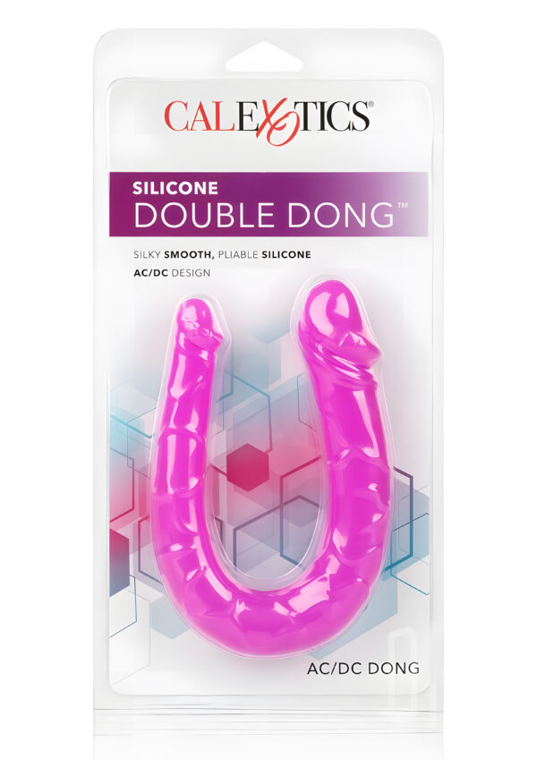 Silicone Double Dong AC DC Dong Pink