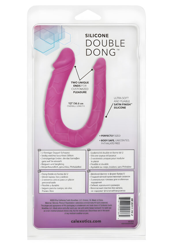 Silicone Double Dong AC DC Dong Pink