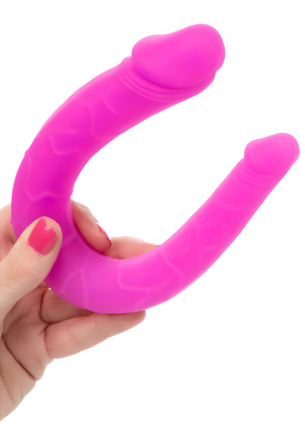 Silicone Double Dong AC DC Dong Pink