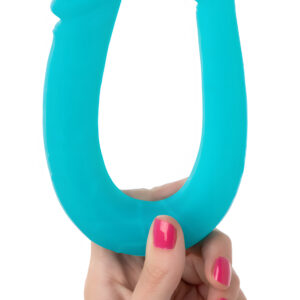 Silicone Double Dong AC DC Dong Teal
