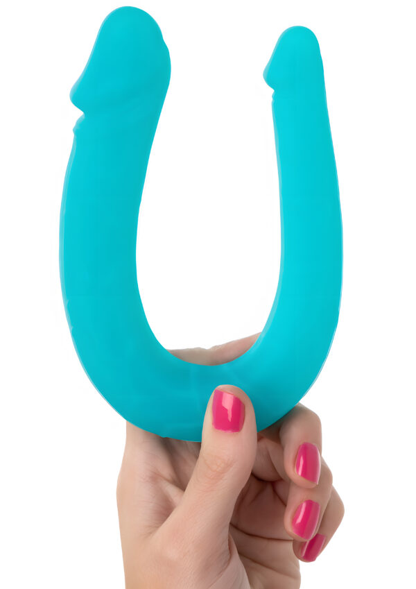 Silicone Double Dong AC DC Dong Teal