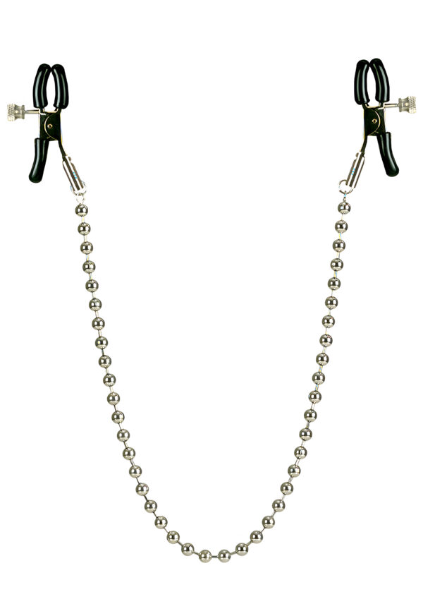 Silver Beaded Adjustable Nipple Clamps