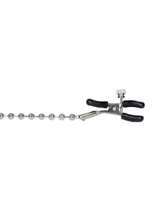 Silver Beaded Adjustable Nipple Clamps