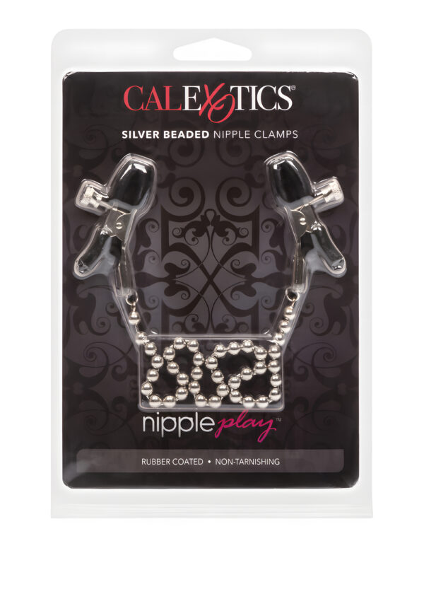 Silver Beaded Adjustable Nipple Clamps