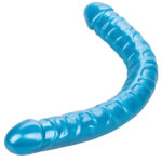 Size Queen 17 Inch Blue Double Dong