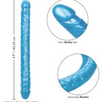 Size Queen 17 Inch Blue Double Dong