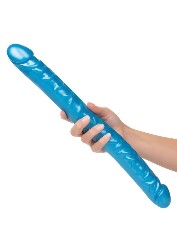 Size Queen 17 Inch Blue Double Dong