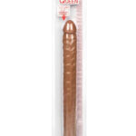 Size Queen 17-Inch Brown Double Dong