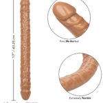 Size Queen 17-Inch Brown Double Dong
