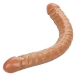 Size Queen 17-Inch Brown Double Dong